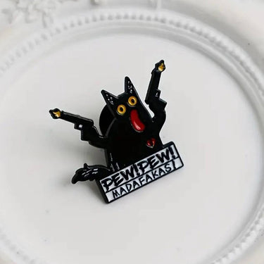 Angry Cat Enamel Pin